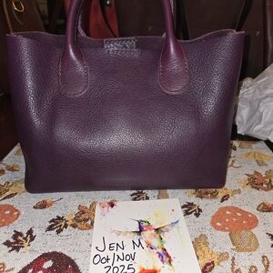Portland Leather PLUM Large Raindrop
